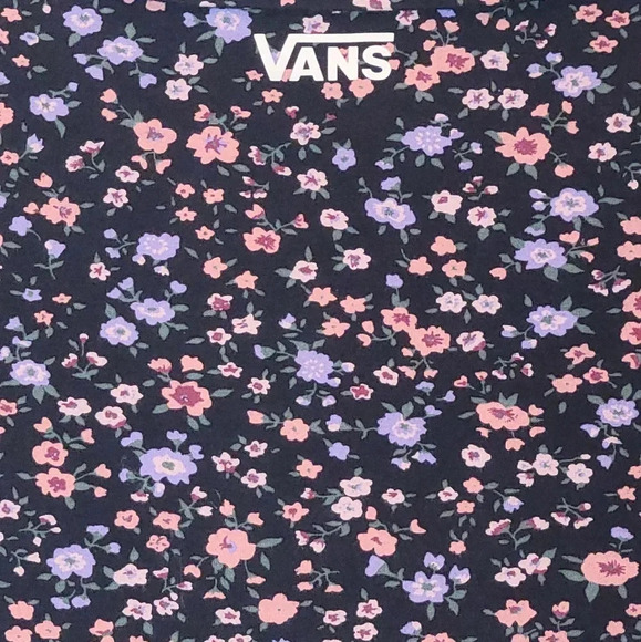 Vans Women's Black Floral Scoop Neck Tee - Picture 3 of 8